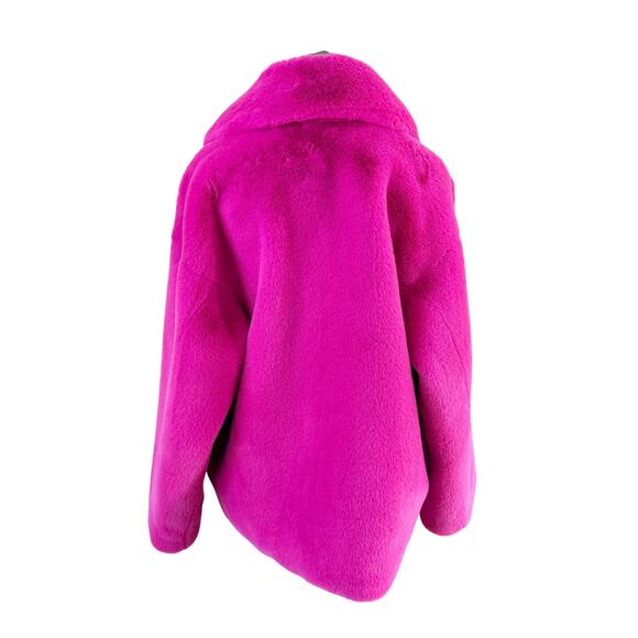 Stand Studio Pink Faux Fur Savannah Jacket Women's Size 34/XS 100% Polyester - Picture 5 of 10